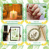 Timtin 84 Pieces Dried Pressed Leaves Flowers for Resin Mini Dried Flowers for Crafts Greenery Assorted for Art DIY Handmade Bookmarks 4 Bags(Vivi...