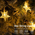 echosari Star String Lights Battery Operated, Auto Timer LED Star Fairy String Lights 158IN with 8 Modes for Kid Room Bedroom Party Garden Wedding...
