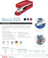 Novus E25 Compact Stapler, 25 Sheet Capacity, Precision Staple Guide, German Engineered, Staple|Pin|Tack, 10 Year Warranty (Black)...