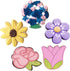 Summer Flowers Cookie Cutters 5-Pc. Set Made in the USA by Ann Clark, Flower, Rose, Sunflower, Tulip, Flower Bouquet...