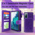 Harryshell Detachable Magnetic Zipper Wallet Leather Case Cash Pocket with 12 Card Slots Holder Wrist Strap for Samsung Galaxy S20 FE 5G (2020) Fl...
