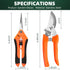 2 PCS Garden Pruning Shears, Pruning Shears for Gardening, Stainless Steel Garden Shears, Gardening Shears, Gardening Scissors, Garden Tools...