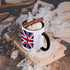 3dRose (mug_159852_4) British Flag - red white blue Union Jack Great Britain United Kingdom UK England English souvenir GB - Two Tone Black Mug, 1...