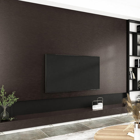 Dark Brown Stainless Steel Contact Paper Metal Brushed Peel and Stick Wallpaper for Bathroom Kitchen Thick Heat Resistant Brown Contact Paper for ...