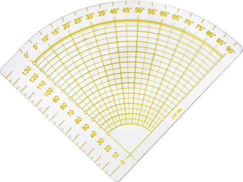 VViViD Quarter Circle Fan Shape Quilting Template Seam Ruler...