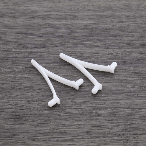 12pcs Pool Butterfly Clip V Clip Pool Attachment Clip for Skimmer Net Leaf Rake Brush Pool Supply Vacuum Head White Resin 5.3x4cm...