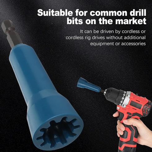 1 Pcs Wire Nut and Twister Tool for Drills - 1/4" Chuck Wire Connector Driver, Blue Wire Twisting Tool...