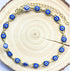 Evil Eye Anklet,14K Gold Evil Eye Anklet Bracelets for Women Dainty Ojo Luck Anklet (Gold navy evil eye anklet)...