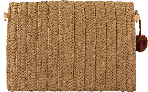 YYW Womens Straw Clutch Summer Evening Handbag Beach Purse Woven Straw Bag Envelope Clutch...