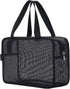 Moyad Mesh Shower Caddy Portable Toiletry Tote Gym Bag for College Dorm Bathroom (Black Large)...