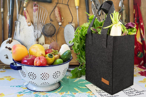 6 Bottle Wine Carrier Tote Reusable Grocery Bags for Travel, Camping and Picnic, Perfect Wine Lover Gift...