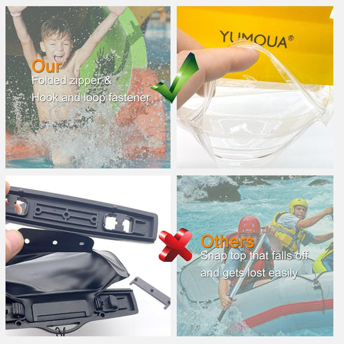 Large Waterproof Phone Pouch 2 Pack, IPX8 Waterproof Cell Phone Case Dry Bag Compatible with iPhone 15 14 13 12 Pro Max, Galaxy S23 Ultra S22 Pixe...