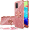 nancheng for Samsung Galaxy A03S case Glitter Luxury Cute Silicone TPU Phone Case for Women Girls with Kickstand, Bling Diamond Rhinestone Bumper ...