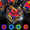 AUSTOR Dragon Eye DND Dice Set 7 Pieces Liquid Core Dragon Eye Dice Blue & Violet Sharp Edge Resin Dice Dungeons and Dragons D&D Dice with Box Rol...