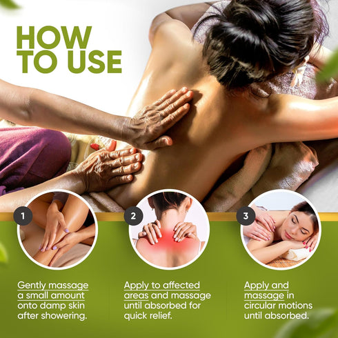 Arnica Sore Muscle Massage Oil – 100% Pure & Natural - Massage Therapy for Muscles & Joints – Body Oil Infused with Arnica Extract, Lavender Oil, ...