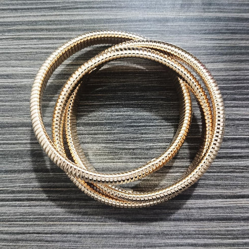 JczR.Y Snake Stretch Bracelet Triple Wrap Bracelets for Women Gold Wrap Bracelets Boho Snake Chain Interlocking Omega Serpent Bracelet Stretchy Pu...