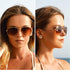 grinderPUNCH Unisex Aviator Sunglasses | Fashionable & Lightweight Frame Suits All Face Shapes | 100% UV Protection...