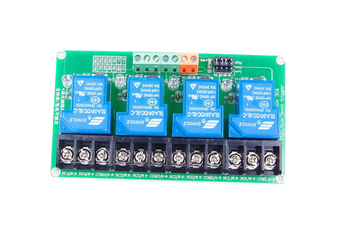 4-Channel DC 24V Relay Module High Low Level Triggering Optocoupler Isolation Load 30A DC 30V AC 250V for PLC Automation Control, Industrial Syste...