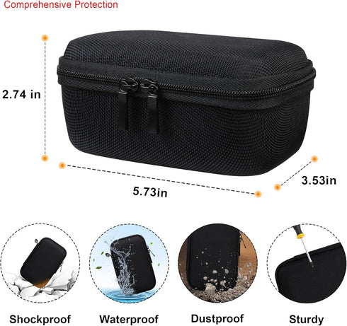 Carrying Case for JBL Go 3 / JBL Go 4 Portable Bluetooth Speaker, Waterproof Dustproof Speaker Storage Holder, Wireless Compact Speaker Travel Pro...