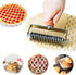 Stainless Steel Lattice Roller Cutter With Wood Handle - Dough Baking Tool for Cookie, Pie, Pizza, Bread, Pastry Crust - Household Time-Saver for ...