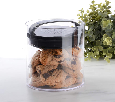Prepara Evak Fresh Saver Plastic Food Storage, 58 Ounce, Black...