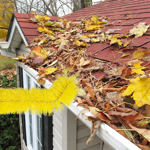 2 PCS Gutter Cleaning Replacement Brush Gutter Cleaning Brush Parts Accessories for Cleaning Leaves and Debris from The Ground...
