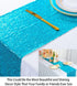 ShiDianYi Turquoise Sequin Table Runner - 14" x 108" Aqua Blue Sequin Tablecloth - Teal Wedding Table Runner...