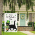 Louise Maelys Welcome St. Patrick's Day Garden Flag 12x18 Double Sided Vertical, Burlap Small Spring Black Cat Yard Flag Banner Shamrock Clover Si...
