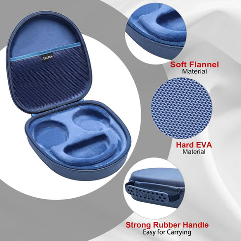 LTGEM Hard Case for Sony WH-CH720N / WH-CH520 / WHCH710N / WH-CH510 Noise Canceling Wireless Headphones - Travel Protective Carrying Case Bag(Blue...