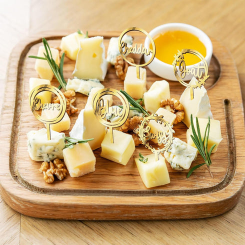 10 Packs Cheese Labels Markers for Charcuterie Board Cheese Markers Food for Buffet Picks for Christmas Wedding Birthday Party Cocktail Dinner Foo...