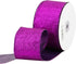 MEEDEE Purple Glitter Ribbon Halloween Ribbon 2.5 Inch Purple Wired Ribbon by 25 Yards Purple Tree Ribbon Purple Christmas Ribbon Purple Ribbon fo...
