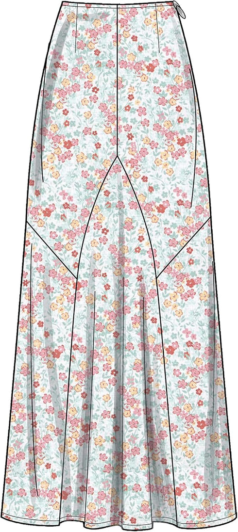 New Look Misses' Skirt Sewing Pattern Kit, Code N6702, Sizes 6-8-10-12-14-16-18...