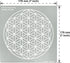 Aleks Melnyk No.389 Metal Stencil, Sacred Geometry Figures, Flower of Life Version, 1 PC, Template for Wood Burning, Engraving, Crafting, Scrapboo...