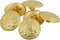 Mibo 6pcs Zinc Die Cast Shank Button - Textured Paisly Style Pattern - 36L(22mm) - Matte Gold, Matte Gold 36L, 7/8'' (22mm) / 36L (MIB_EX_K3611_MG...