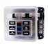 WUPP 12 Volt Fuse Block, Waterproof Boat Fuse Panel with LED Warning Indicator Damp-Proof Cover, 6 Circuits with Negative Bus Fuse Box for Car Mar...