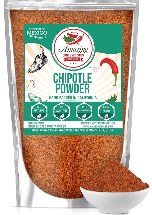 Chipotle Chili Powder Seasoning 4oz – Natural and Premium. Great For Meats, Grilling Rubs, Sauces, Salsa. Medium to High Heat - Sweet & Smoky Flav...