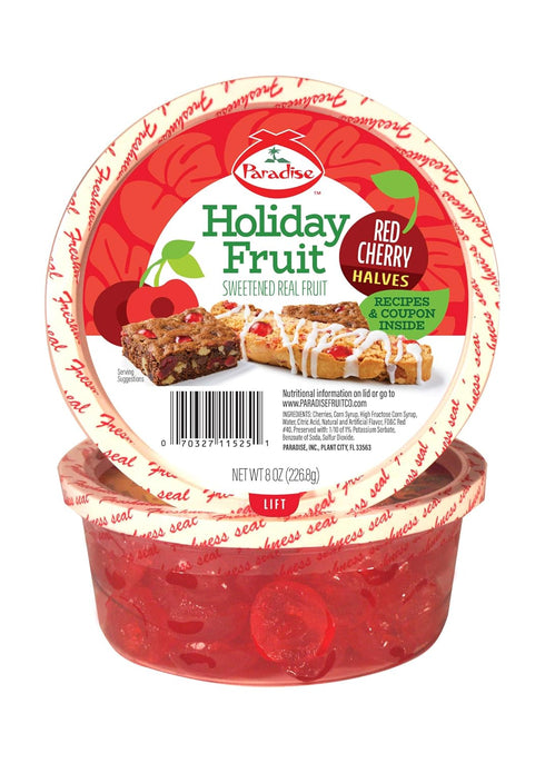 Paradise Red Cherry Halves, 8 Ounce...