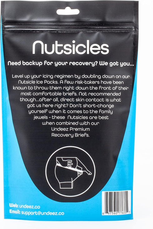 Vasectomy (2) Ice Pack Underwear Inserts - Nutsicle Custom Fit Vasectomy Ice Packs for Pain Relief During Vasectomy Recovery - Vasectomy Gift for ...
