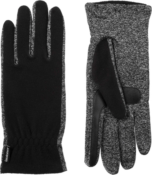 isotoner Women's Unlined Water Repellant Touch Screen Gloves, Black, One Size...