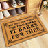 Funny Mats The Dog Barks It Barks for Thee Indoor Floor Welcome Mat for Entrance Way Rubber Back for Front Door Indoor Outdoor Cute Rugs 23.6"(L) ...