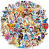 100Pcs Disney Princess Character Themed Waterproof Stickers for Gifts Water Bottles Cup Laptop Phone Guitar Car Motorcycle Bike Skateboard Luggage...