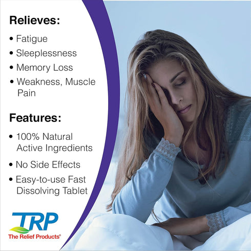 The Relief Products Chronic Fatigue Therapy Fast Dissolving Tablets for Fatigue, Weakness, Tiredness, CFS 70 Ct, 70 Count...