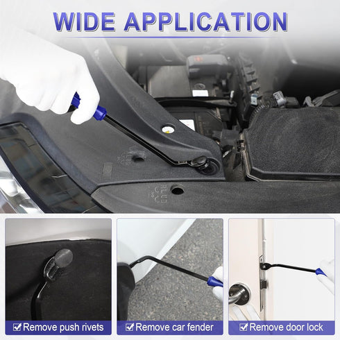 LivTee 5 pcs Auto Trim Removal Tool Kit, No Scratch Plastic Pry Tool Kit - Interior Door Panel Clip Fastener Removal Set for Vehicle Dash Radio Au...