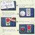 Flower Embroidery Transfer Patterns, 56 Pcs Water Soluble Stabilizer for Embroidery Paper Patch Adhesive Tear Away Embroidery Stabilizer for Hand ...
