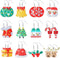 Remuuly 12 Pairs Christmas Diamond Painting Earrings Making Kit 5d DIY Dangle Drop Diamond Art Earrings Ornament Christmas Tree Santa Snowflake Sn...