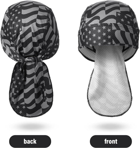 Chuangdi 3 Pcs Do Rags Dew Rag Skull Caps for Men Bandana Beanie Hats Pirate Hats Cycling Cap Head Wraps for Women...