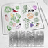 FINGERINSPIRE 4 Pcs Vegetables Fruits Theme Metal Journal Stencil Metal Painting Template Stainless Steel Multifunctional Planner Metal Stencils T...