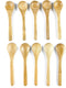 JapanBargain 3700, Matcha Scoop Small Bamboo Tea Spice Salt Sugar Spoons 4 inch, Pack of 10...