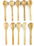 JapanBargain 3700, Matcha Scoop Small Bamboo Tea Spice Salt Sugar Spoons 4 inch, Pack of 10...