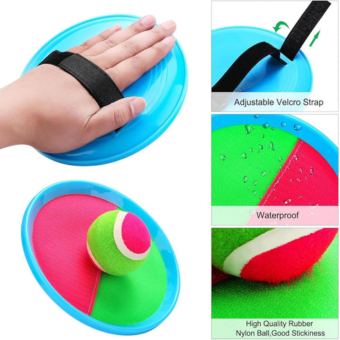 Toss and Catch Ball Game Outdoor Toys for Kids,Sticky Ball Catch Game for Kids Or Family? Outside Camping Games for 8 9 10 Year Old Boys Girls Gif...